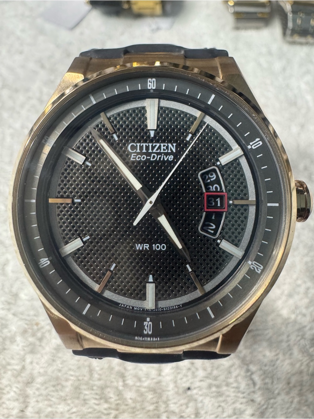 Citizen Gold and Black Eco-Drive Men's Watch